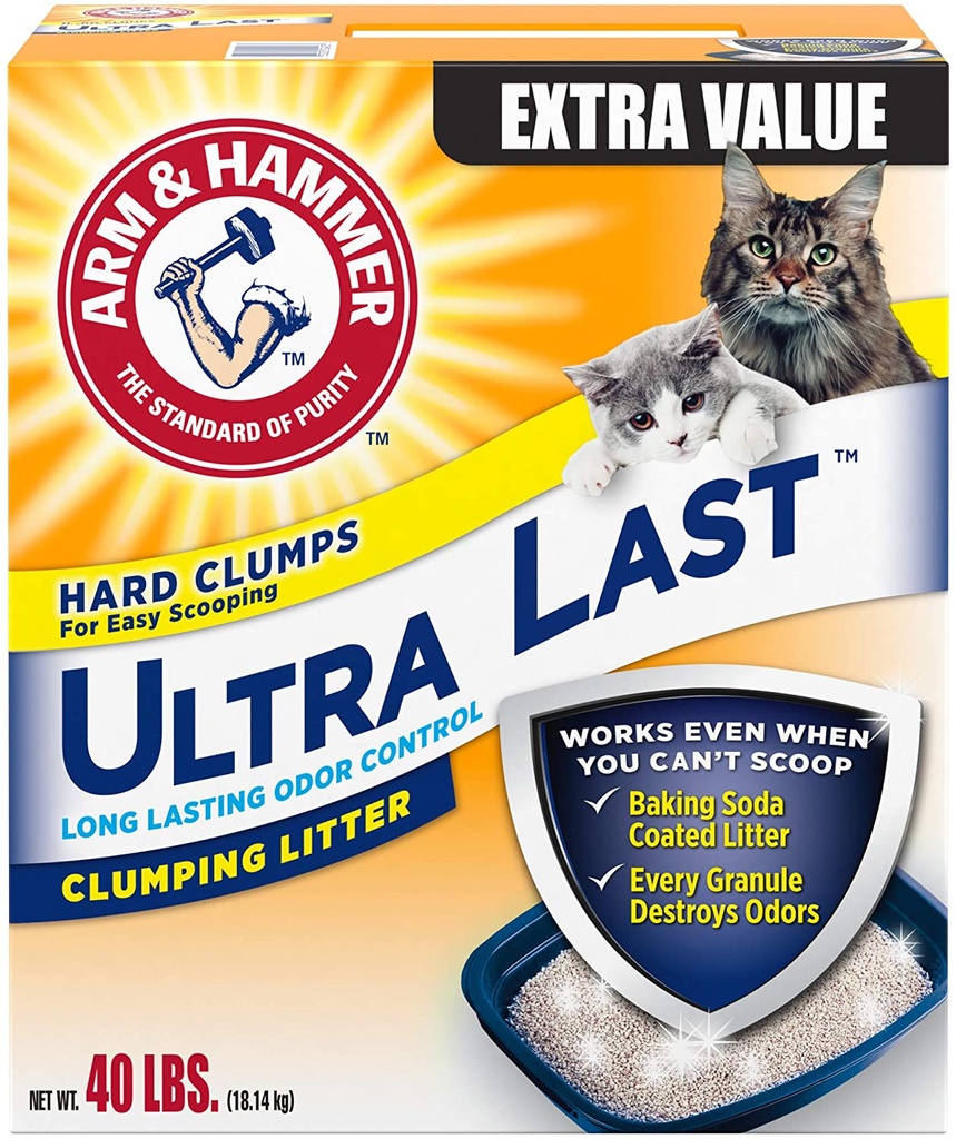 Arm & Hammer Ultra Last Clumping Litter Cat Litter 40lbs