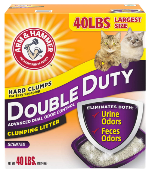 美國 Arm & Hammer Doouble Duty Clumping Cat Litter 特強除臭配方 貓砂 40lbs