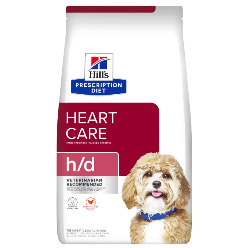 Hill's Prescription Diet h/d Heart Care Dry Dog Food 17.6LBS