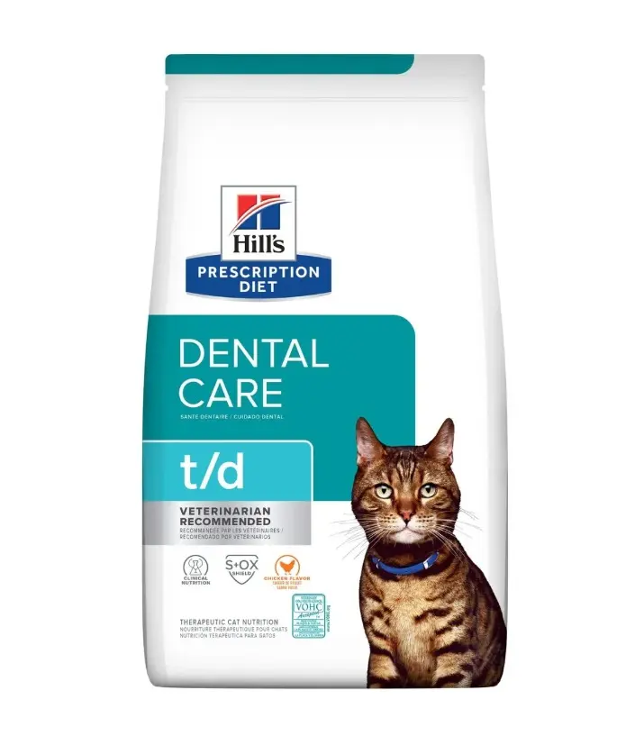 Hill's Prescription Diet t/d Dental Care Dry Cat Food 8.5lbs