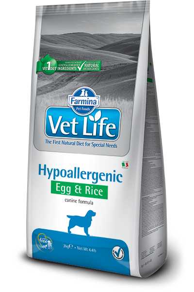Vet Life Prescription Diet Hypoallergenic (Egg & Rice) Dry Dog Food 12kg