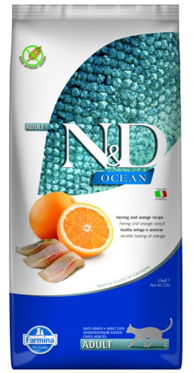 Farmina N&D Cat Fish & Orange Adult 10kg