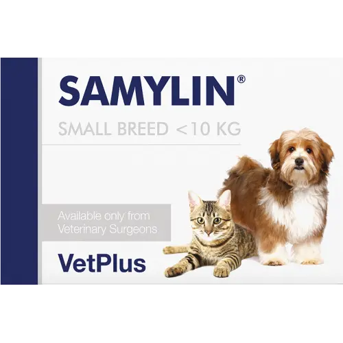VetPlus SAMYLIN Small Breed 適肝能(10kg以下小型貓狗) 肝臟補充丸 30粒﻿