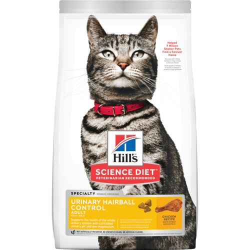 Hill's Cat Adult Urinary Hairball Control 泌尿道管理去毛球配方 成貓專用 3.5lbs