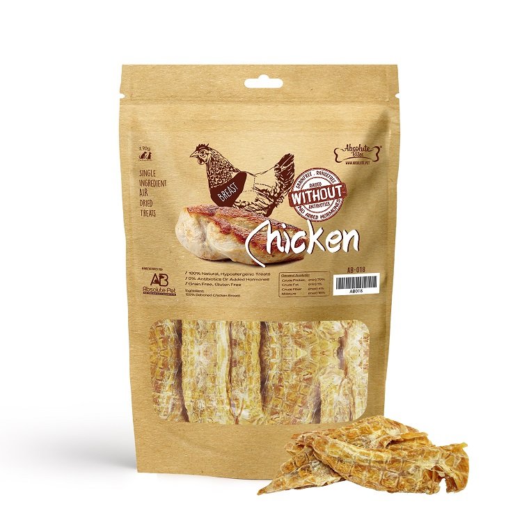 Absolute Bites Freeze Dried Chicken Breast 天然凍乾原塊上等雞胸50g