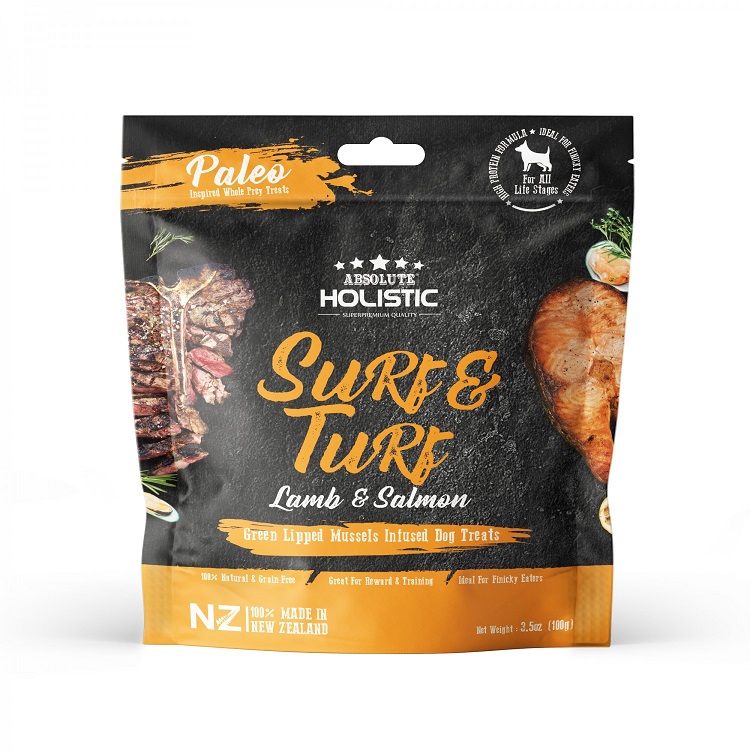 Absolute Holistic Air Dried Surf & Turf Dog Treats 100g