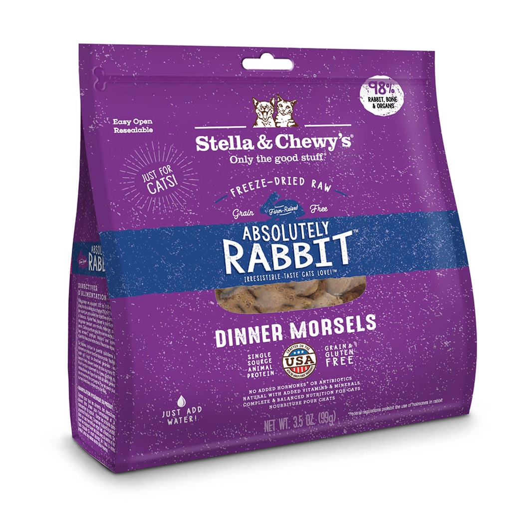 Stella & Chewy's 貓咪凍乾生肉主糧 Rabbit Dinner 極度兔惑(兔肉配方)3.5oz