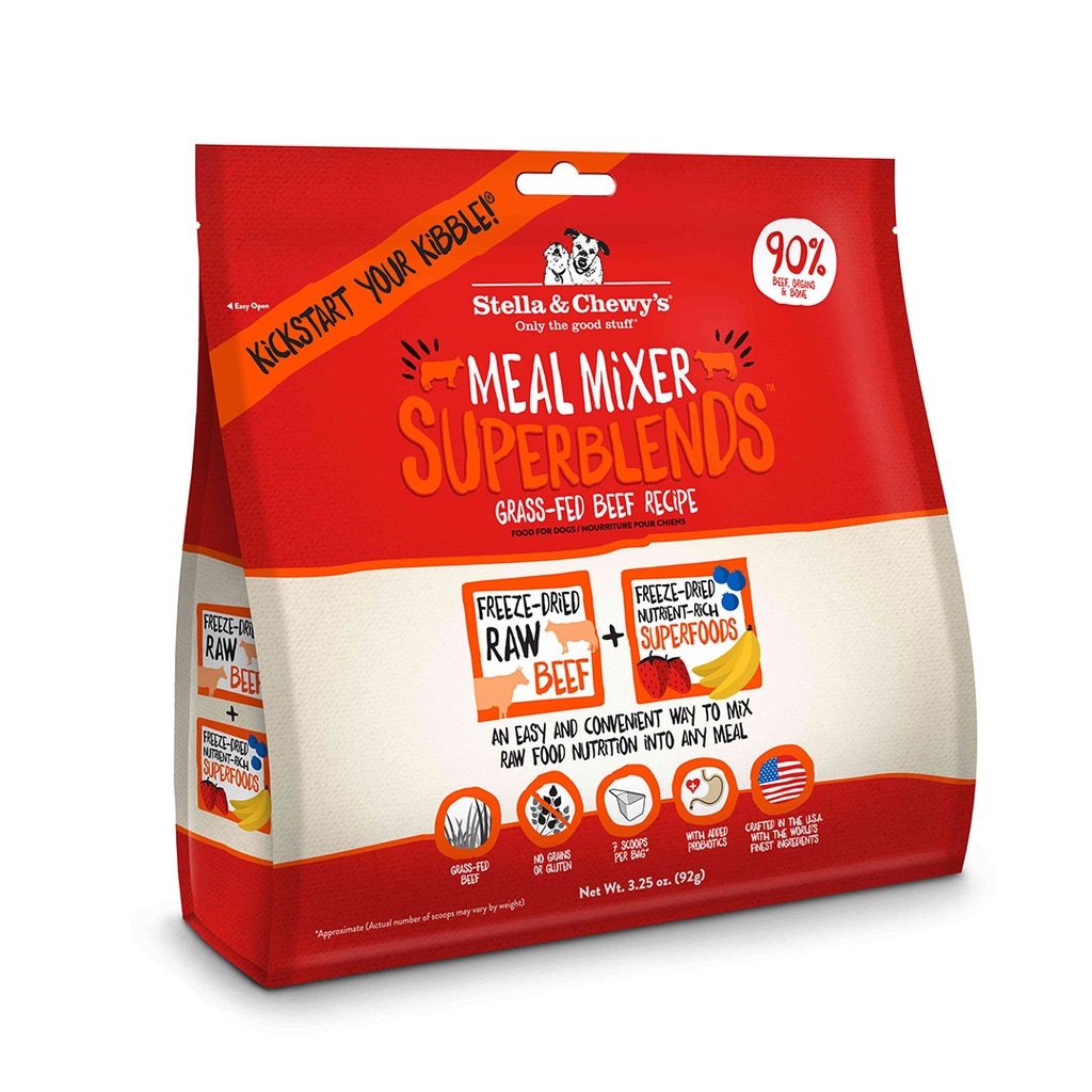 Stella & Chewy's SUPERBLENDS MEAL MIXERS GRASS-FED BEEF 3.25oz