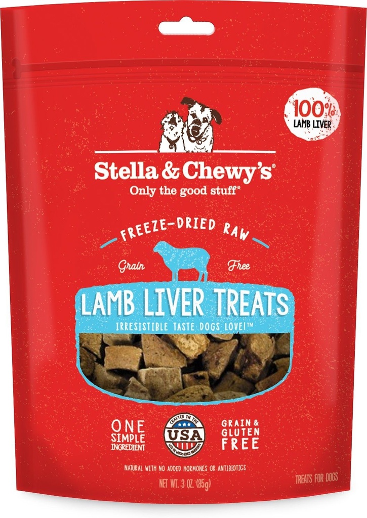 Stella & Chewy's 凍乾生內臟小食 Lamb Liver (羊肝) 3oz 