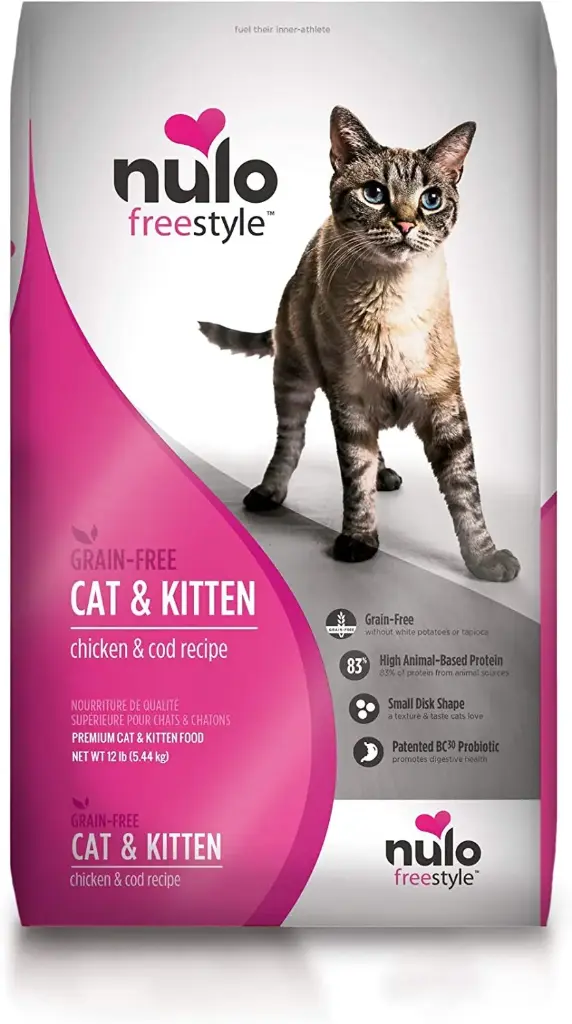 Nulo FreeStyle High-protein Chicken & Cod for Kitten & Adult Dry Cat Food 12lbs