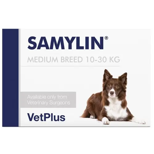 VetPlus SAMYLIN Medium Breed  For 10-30kg 30caps