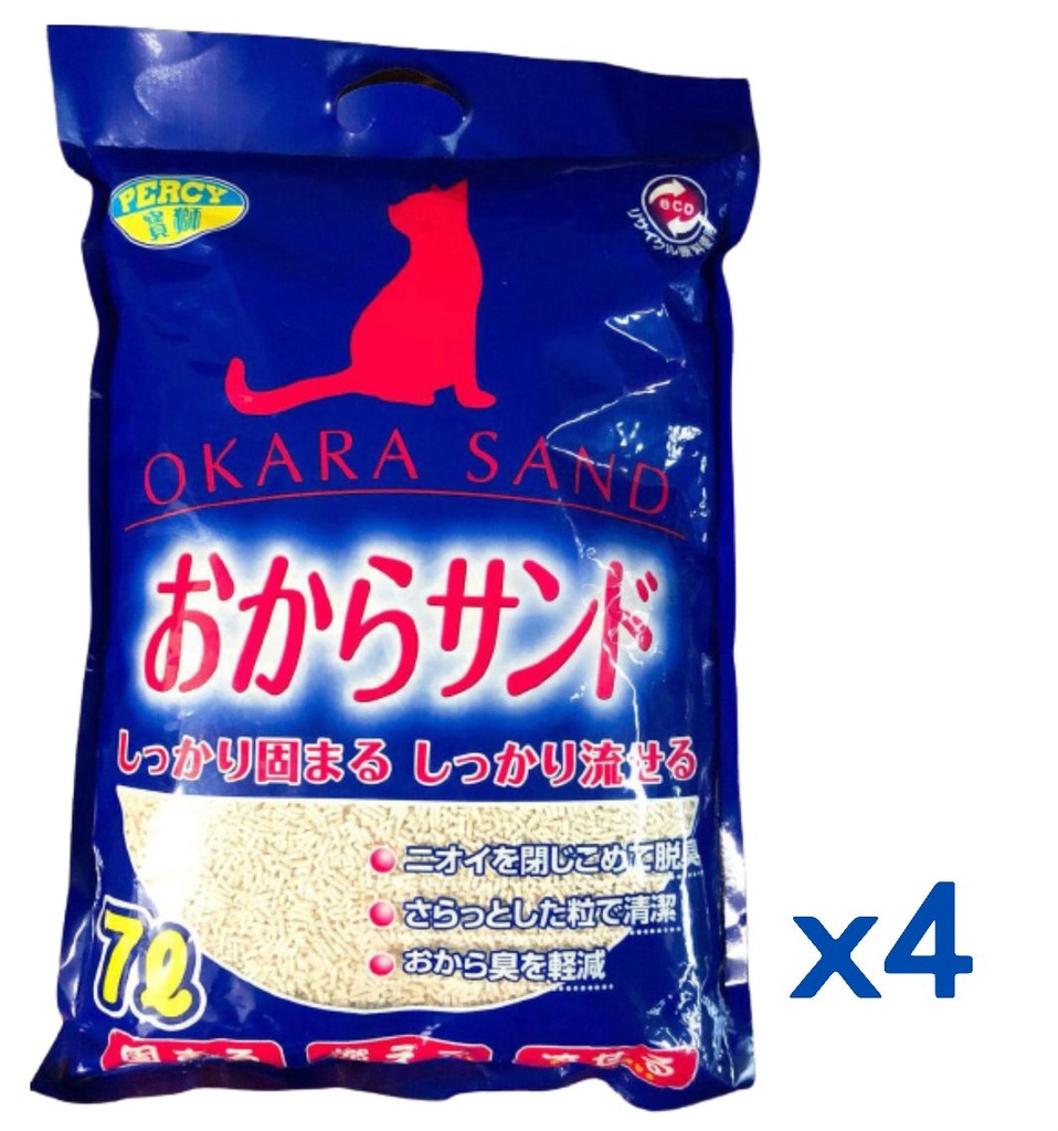 (原箱優惠) Percy寶獅 原味豆腐貓砂 7L x 4