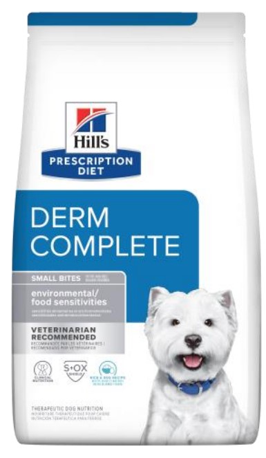 Hill's Prescription Diet Dog Derm Complete (Small Bites) Dry Dog Food 6.5lbs