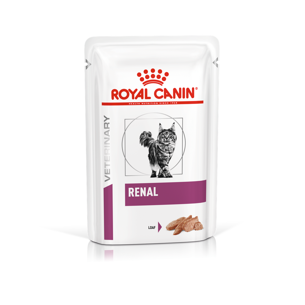 Royal Canin Prescription Diet RENAL Pouch (in Loaf) Cat Food 85g *12 pouches