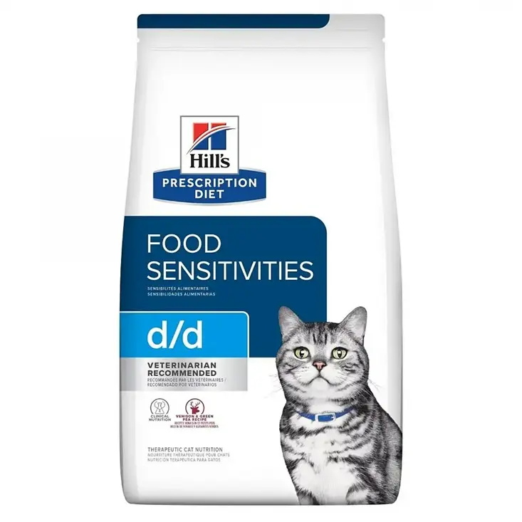 Hill's Prescription Diet d/d Skin/Food Sensitivities (Venison & Green Pea) Dry Cat Food 3.5lbs