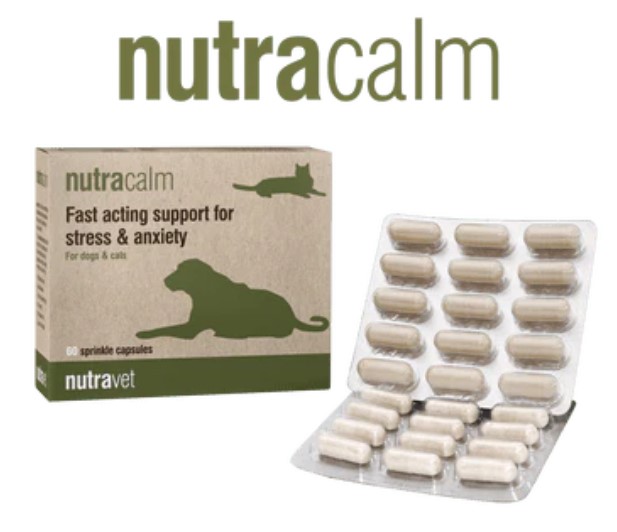 Nutravet Nutracalm Stress & Anxiety Supplement For Dogs & Cats 15 Capsules