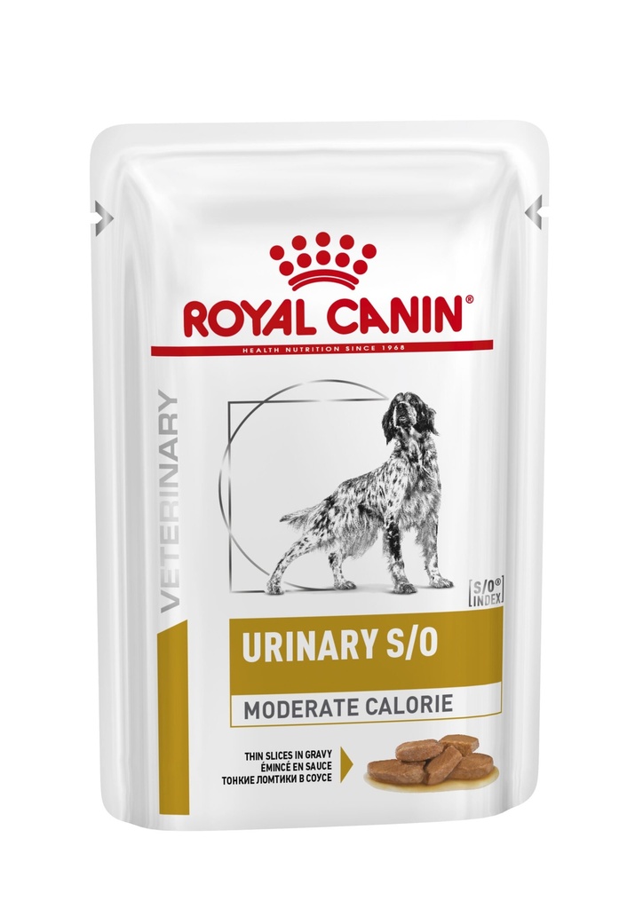 Royal Canin Prescription Diet Dog Urinary S/O (Moderate Calorie)(in Gravy) Pouch Dog Food 100g*12