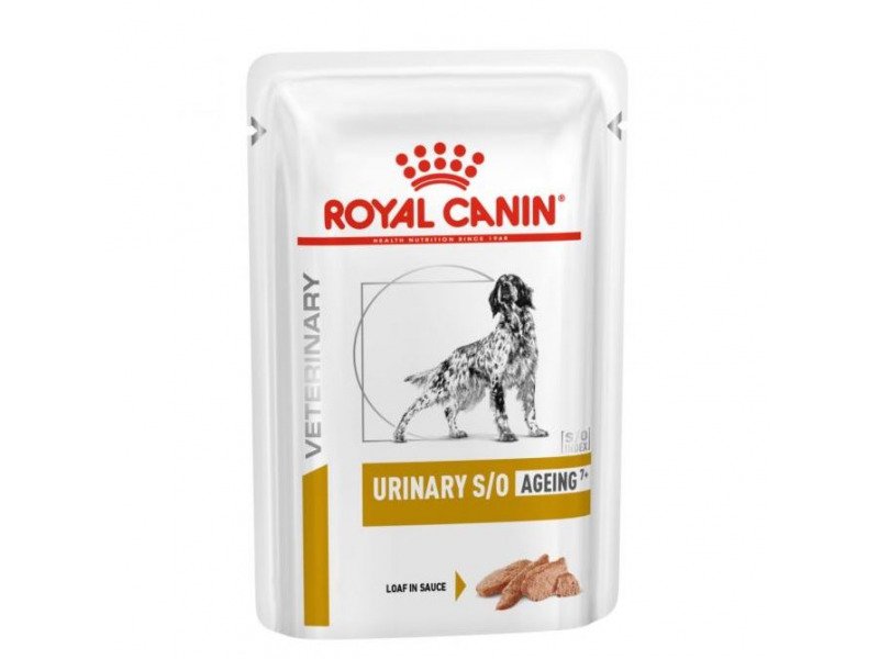 Royal Canin Prescription Diet Dog Urinary S/O Ageing 7+ Pouch (in Loaf) Dog Food 85g*12