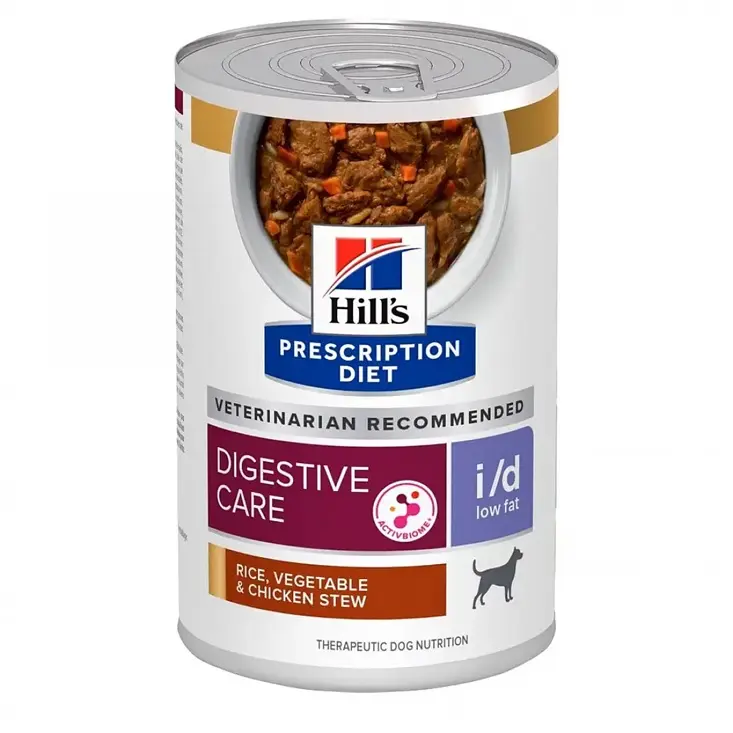 Hill's Prescription Diet i/d Digestive Care (Low Fat ) (Chicken & Vegetable Stew) Canned Dog Food 12.5oz x 12