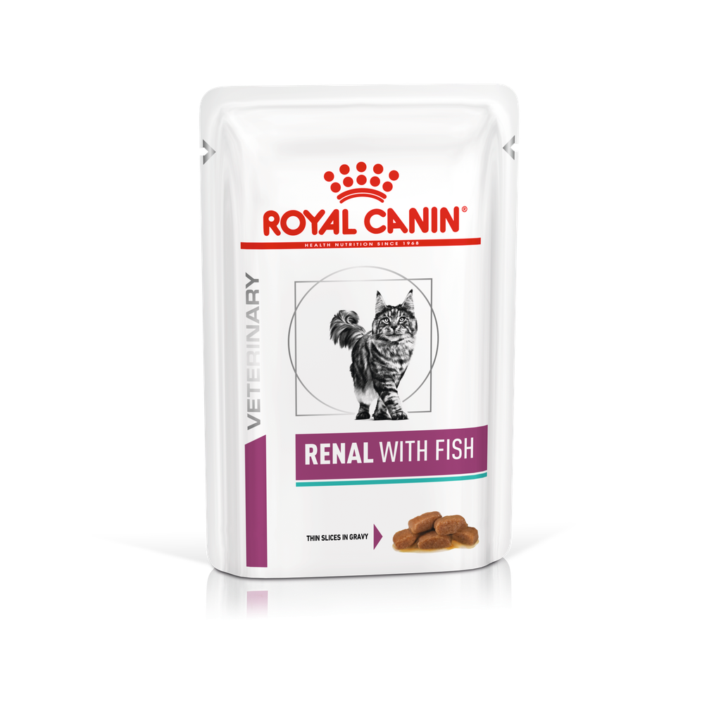 Royal Canin RENAL FISH 腎臟 處方糧 (精煮肉汁系列) (魚味) 貓濕糧 85g*12