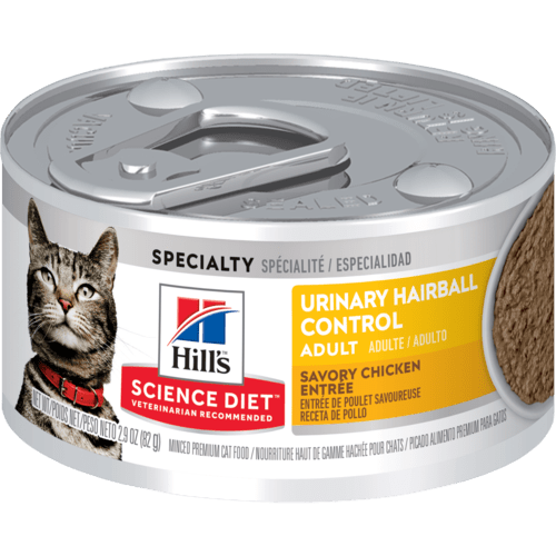 Hill's Cat Adult Urinary Hairball Control Can泌尿道管理去毛球配方 成貓專用 罐頭 2.9oz*24罐