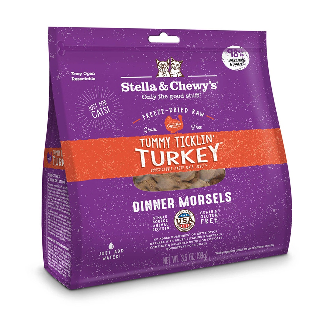 Stella & Chewy's 貓咪凍乾生肉主糧Turkey Dinner 開胃火雞(火雞肉配方)3.5oz