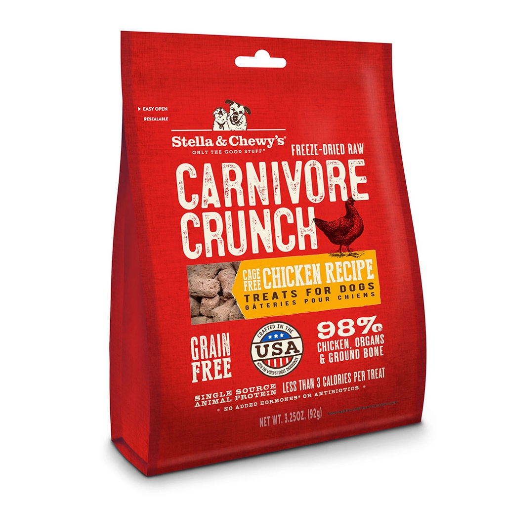Stella & Chewy's Chicken Crunch For Dogs 3.25oz