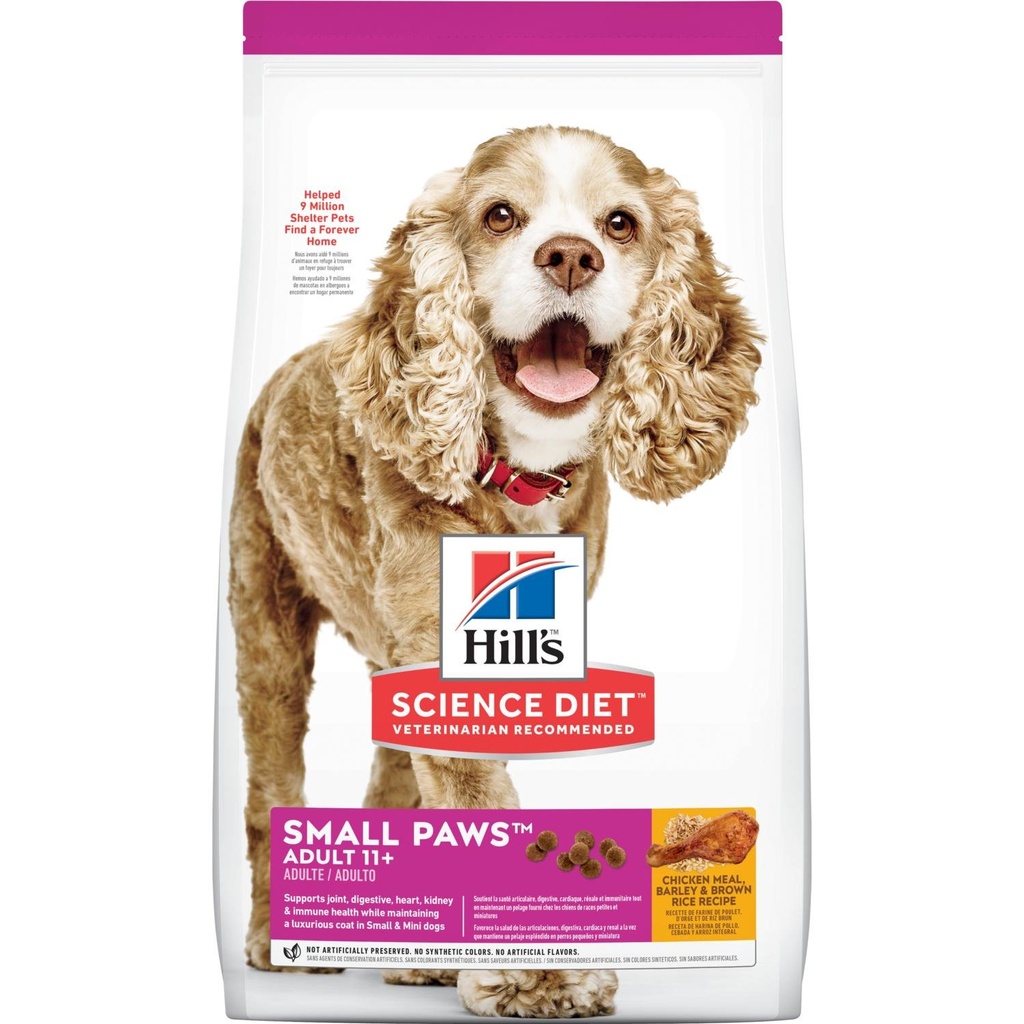 Hill's Dog Adult 11+ Small Paws 高齡犬 小型犬專用糧 4.5lb