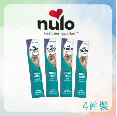 Nulo - Nulo FreeStyle Grain-Free Perfect Purée (Chicken & Salmon Recipe) for Cats 14g x4
