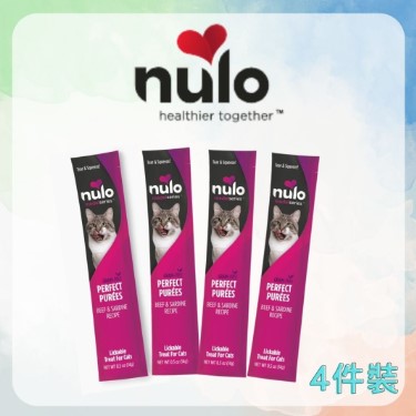 Nulo - Nulo 無穀物 美味唧唧棒 (牛肉、沙丁魚) 貓貓小食 14g x 4