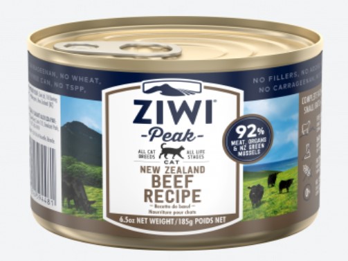 ZiwiPeak Beef Recipe Canned Cat Wet Food 185g