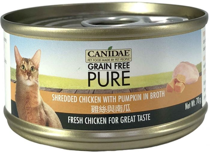 CANIDAE® PURE -Shredded Chick with Pumpkin in borth(70g)