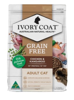 Ivory Coat Grain Free Chicken and Kangaroo Adult Cat Dry Food 4KG