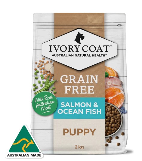 Ivory Coat GRAIN FREE PUPPY ALL BREEDS DRY DOG FOOD SALMON & OCEAN FISH 13kg