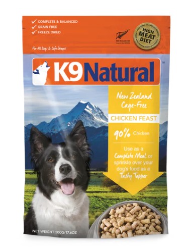 K9 Natural Chicken Feast Freeze-Dried Dog Food 1.8kg