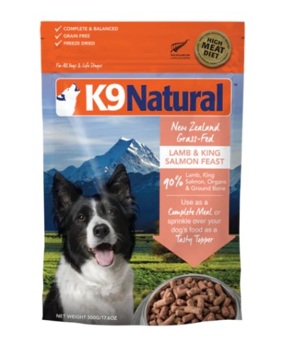 K9 Natural 羊肉三文魚盛宴凍乾狗糧 500g