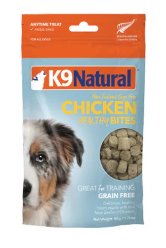 K9 Natural Chicken Healthy Bites Dog Treats 50g
