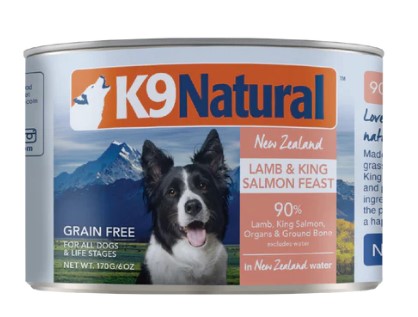 K9Natural Lamb & Salmon Feast Canned Dog Food 170g