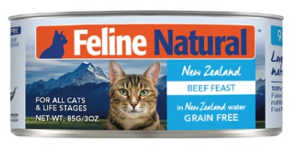 Feline Natural F9 牛肉盛宴 主食罐 貓罐 貓濕糧 貓糧 85g