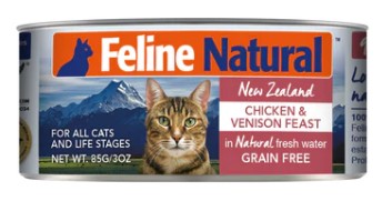 Feline Natural F9 雞肉及鹿肉盛宴 主食罐 貓罐 貓濕糧 貓糧 85g