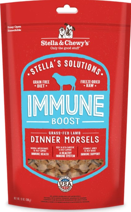 Stella's Solutions Immune Boost Freeze-Dried Raw Grass-Fed Lamb Dinner Morsels Dog 13oz