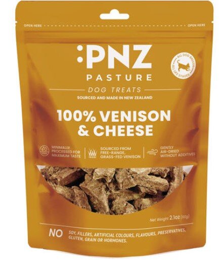 牧場滋味 風乾藍芝士鹿肉 犬用零食 100g