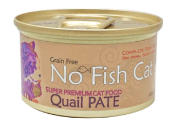 No Fish Cat 無穀物 單一蛋白 鮮鵪鶉滋味 (肉醬) 貓罐頭 85g