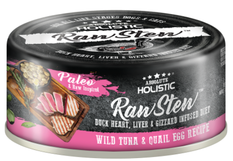 Absolute Holistic - RawStew Cat Duck & Wild Tuna & Quail Egg Wet Food 80g