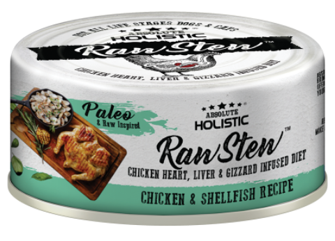 Absolute Holistic -RawStew Cat Chicken & ShellFish Wet Food 80g
