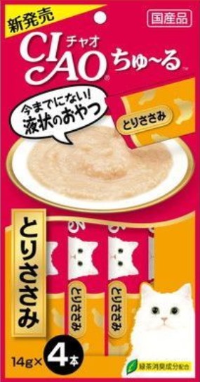 CIAO - 日本貓肉泥小食 (雞肉醬) 14g x4