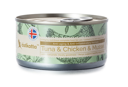 ASTKATTA - Tuna & Chicken & Mussel Canned Cat Food 80g