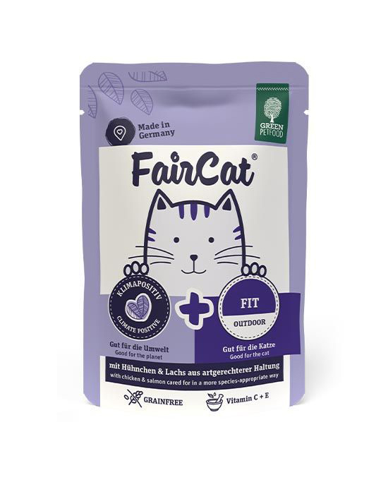 GREEN PET FOOD - FairCat Fit 高能量 貓貓濕包 85g