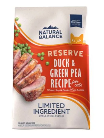 NATURAL BALANCE - Limited Ingredient Grain Free Duck & Green Pea for Adult Cat 10lb