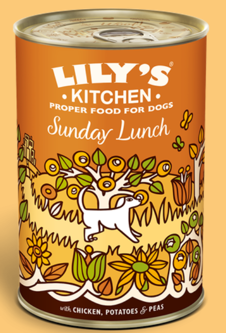 Lily's Kitchen - 無穀物 雞肉蔬餐 天然犬用主食罐 400g
